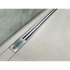 Желоб Berges SUPER Slim 800, матовый хром, S-сифон D50/105 H50 вертикальный, 090054 - фото, отзывы, цена